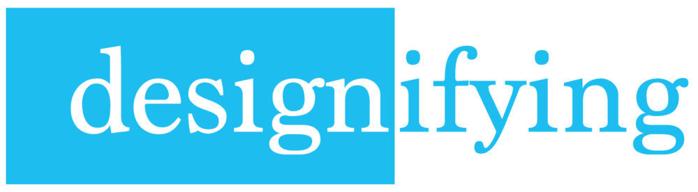 Designifying blue logo